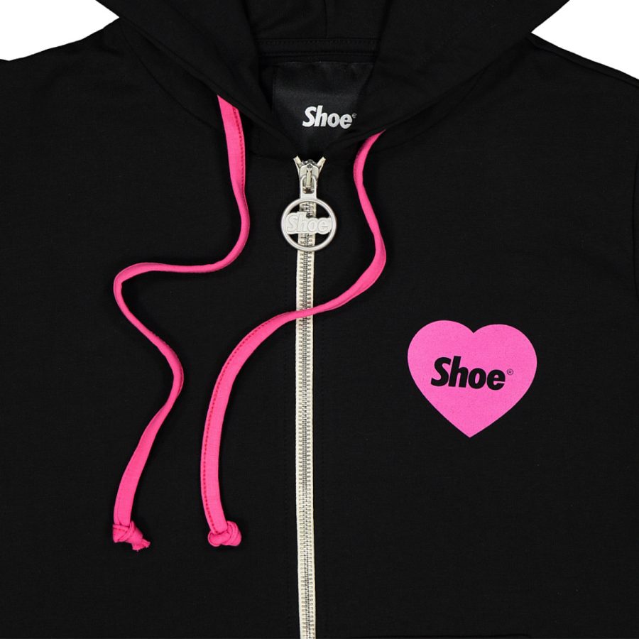 shoe felpa con cappuccio zana2067 jersey cotone colore nero