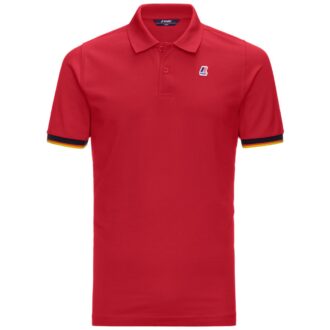kway polo vincent contrast k008j50 Q03 rosso red