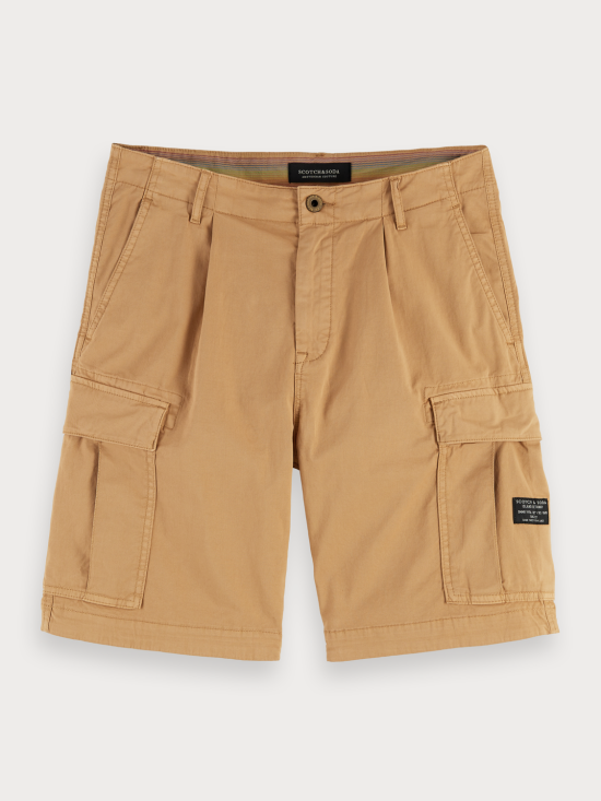 scotch & soda pantaloni corti cargo tasconi laterali 155094 beige sabbia 0768 sandstone