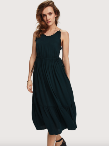 scotch soda abitino con spalline sottili 155975 3563 midnight forest