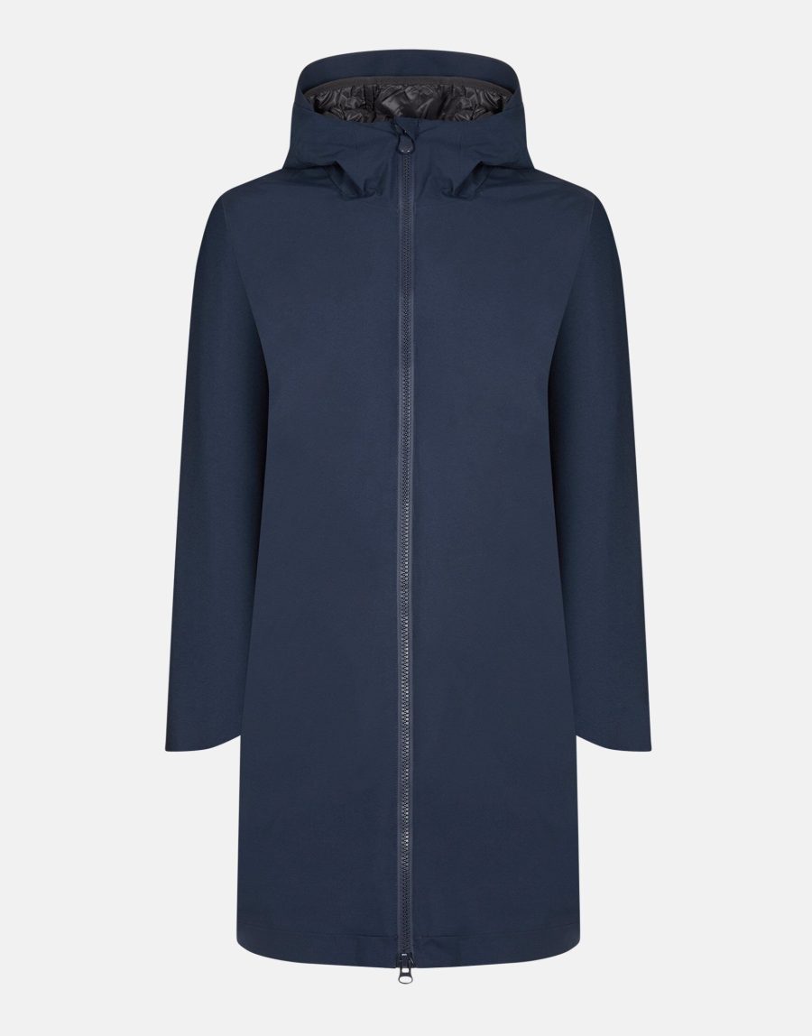 save the duck cappottino donna d4714w grin y blue black 00146