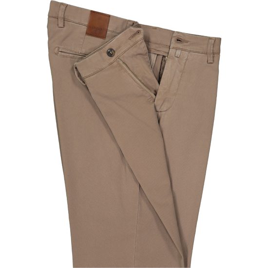 briglia 1949 pantalone slim uomo bg05 37756 736 cotone piquet delavè beige scuro