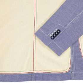 circolo 1901 giacca uomo due bottoni cotone jersey elasticizzata micro fantasia fil a fil cn809 221a5 azzurra