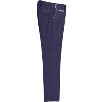 mascaro pantalone uomo slim mod 80 cotone 110 principe di galles blu denim 88