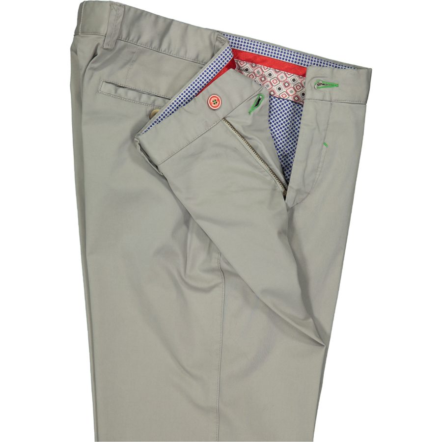 mascaro pantalone uomo slim popeline cotone tinta unita 10 grigio chiaro 9