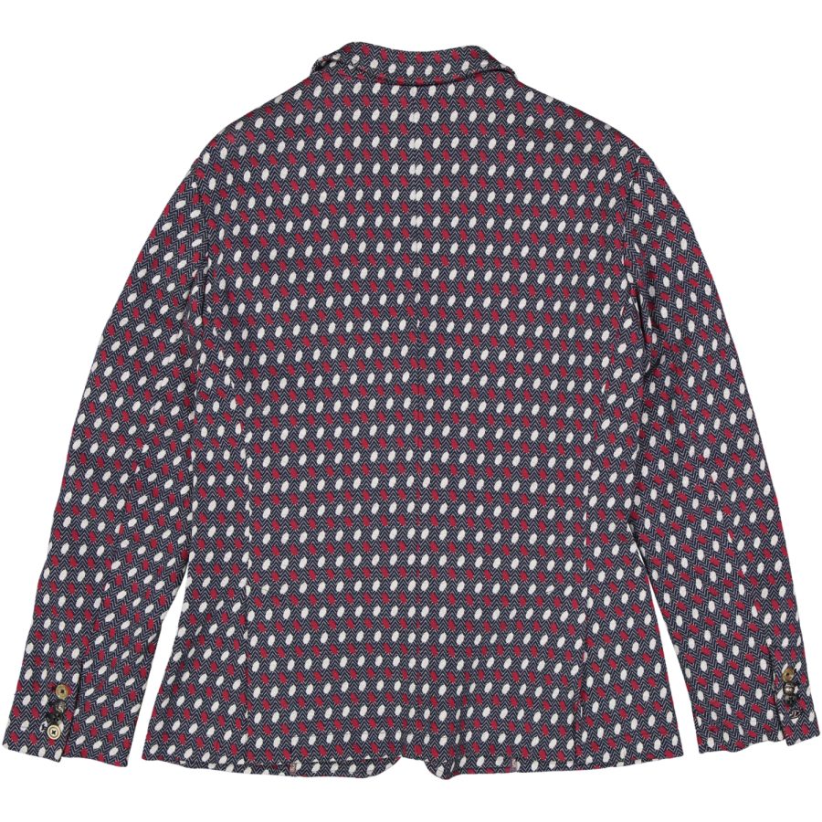 bob giacca uomo jersey ball jacquard blu