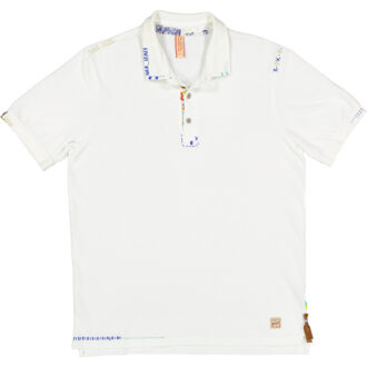 polo bob mezza manica cotone piquet ricky var r0208 bianca