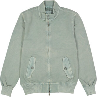 circolo 1901 giubbino uomo jersey cotone cn594 baracuta zolfo 6632z verde lauro