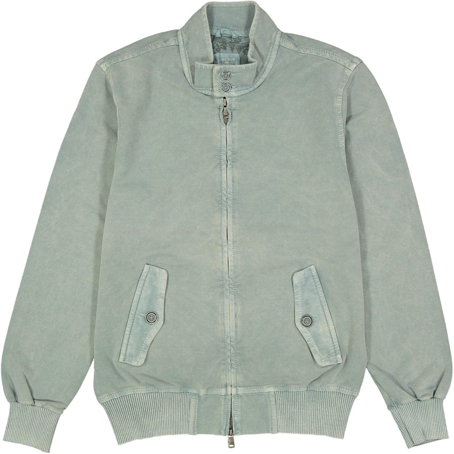 circolo 1901 giubbino uomo jersey cotone cn594 baracuta zolfo 6632z verde lauro