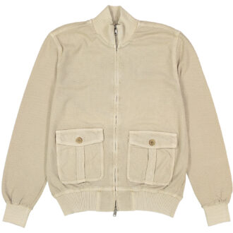 circolo 1901 giubbino uomo cotone cn464 beige sabbia full zip