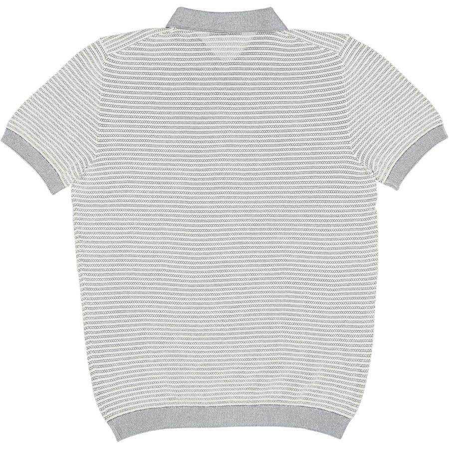 circolo 1901 polo mezza manica in filo di cotone cn1174 m544 grigio cenere