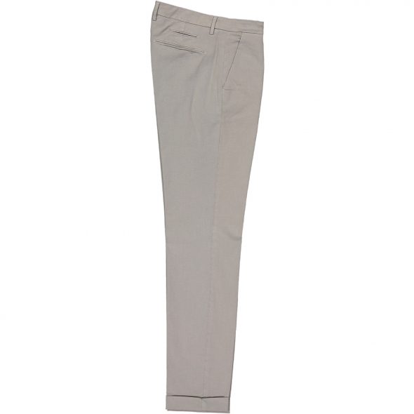 briglia 1949 pantalone slim uomo pence b07 misto cotone 3741 50 grigio chiaro