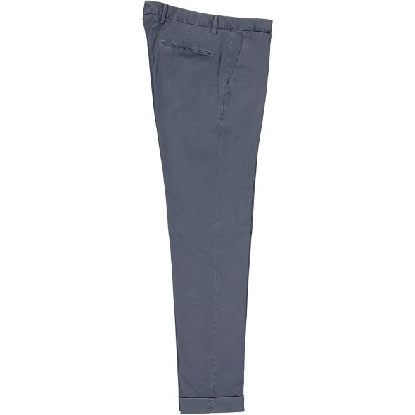 briglia 1949 pantalone slim cotone microfantasia bg03 3730 blu riviera