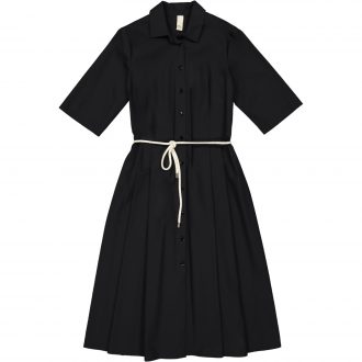 etici abito camicia colore nero in cotone a27148 00100