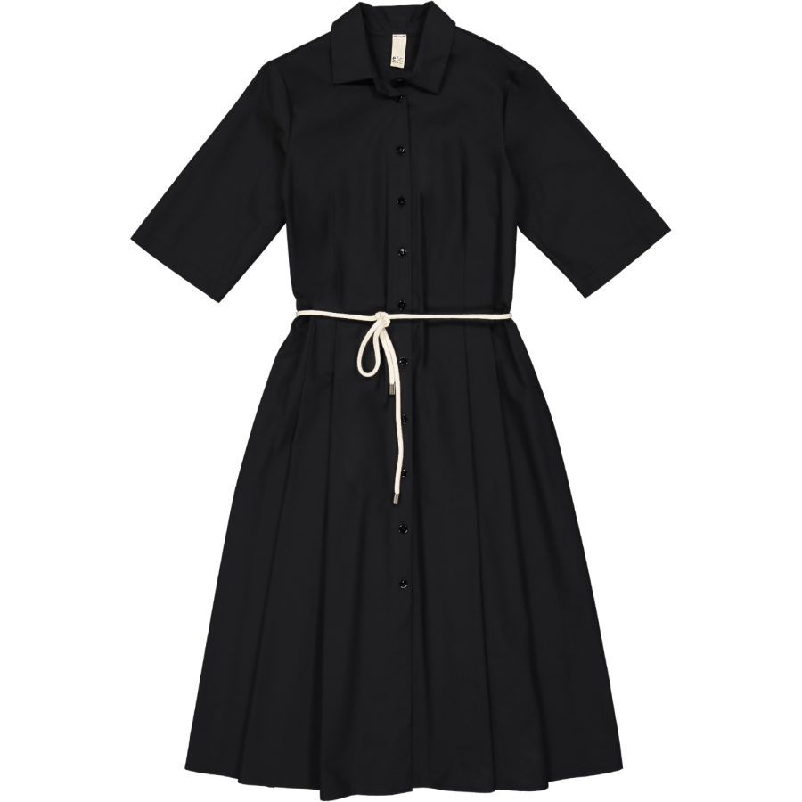 etici abito camicia colore nero in cotone a27148 00100