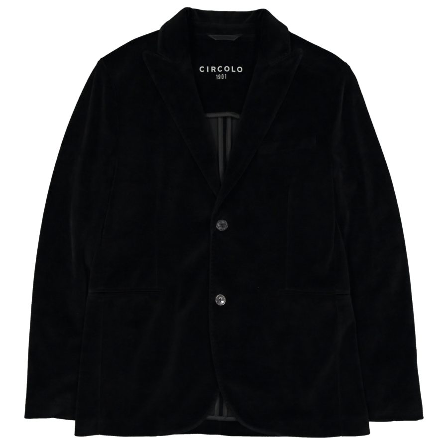 circolo-1901-giacca-cn2016-velluto-liscio-velour-nero-_1 circolo 1901 giacca uomo velluto liscio velour colore nero cn2016 rever a lancia