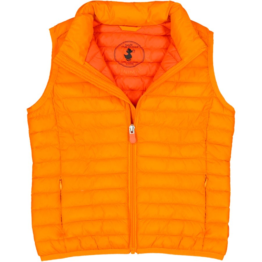 save the duck junior gilet modello andy j82430x giga 14 solar orange 70019
