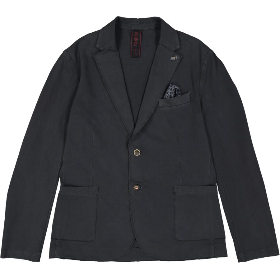 bob giacca uomo due bottoni cotone piquet picky 288 t288 blu navy