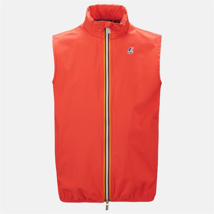 k-way-valen-stretch-dot-k6113gw-414-orange k-way uomo gilet modello valen stretch dot k6113gw 414 orange