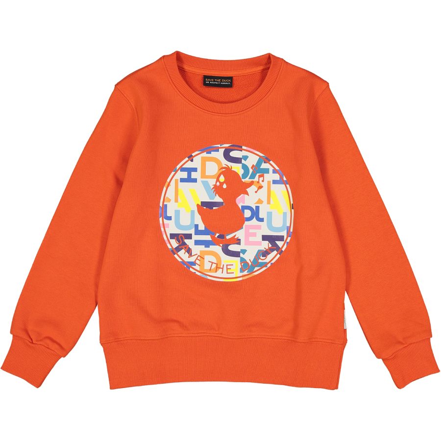 save the duck felpa girocollo junior cassidy blee 14 jf0725x 70018 rosso mars red