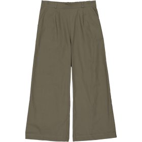 etici pantalone palazzo cotone p3 4300 00701 verde militare