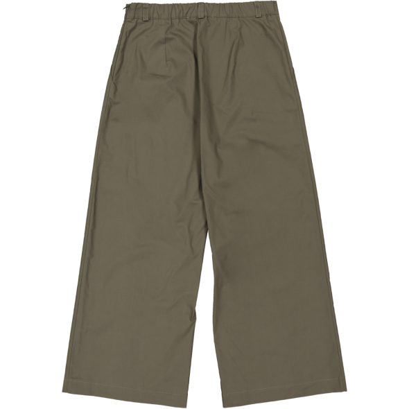 etici pantalone palazzo cotone p3 4300 00701 verde militare
