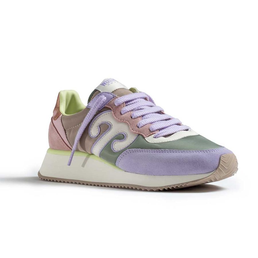 wushu sneakers donna master 357 camoscio colore blue taupe gray rose