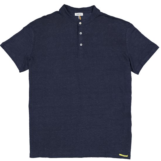 maglietta serafino royan distretto 12 lino blu