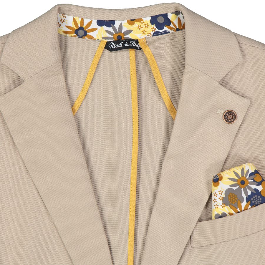 cautieri giacca jersey elasticizzato g015 beige sabbia