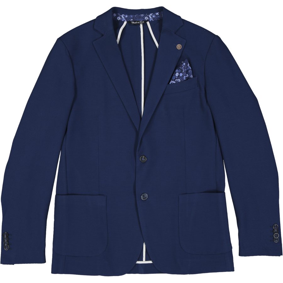 cautieri giacca in jersey elasticizzato g014 blu medio