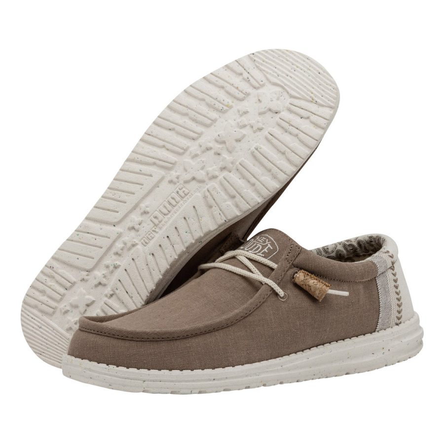 heydude scarpa uomo wally break stitch colore beige argilla clay