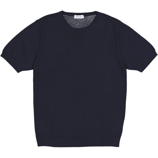 Biancofilo Maglietta Trento in Filo di Cotone Blu