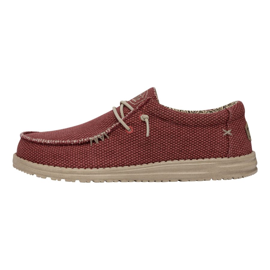 heydude uomo modello wally braided 40003 6vp pompeian red