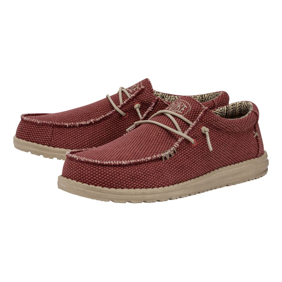 heydude uomo modello wally braided 40003 6vp pompeian red