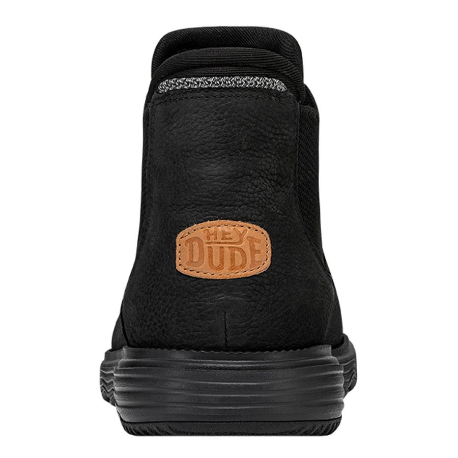 heydude uomo branson boot craft black leather 40187 001 colore nero