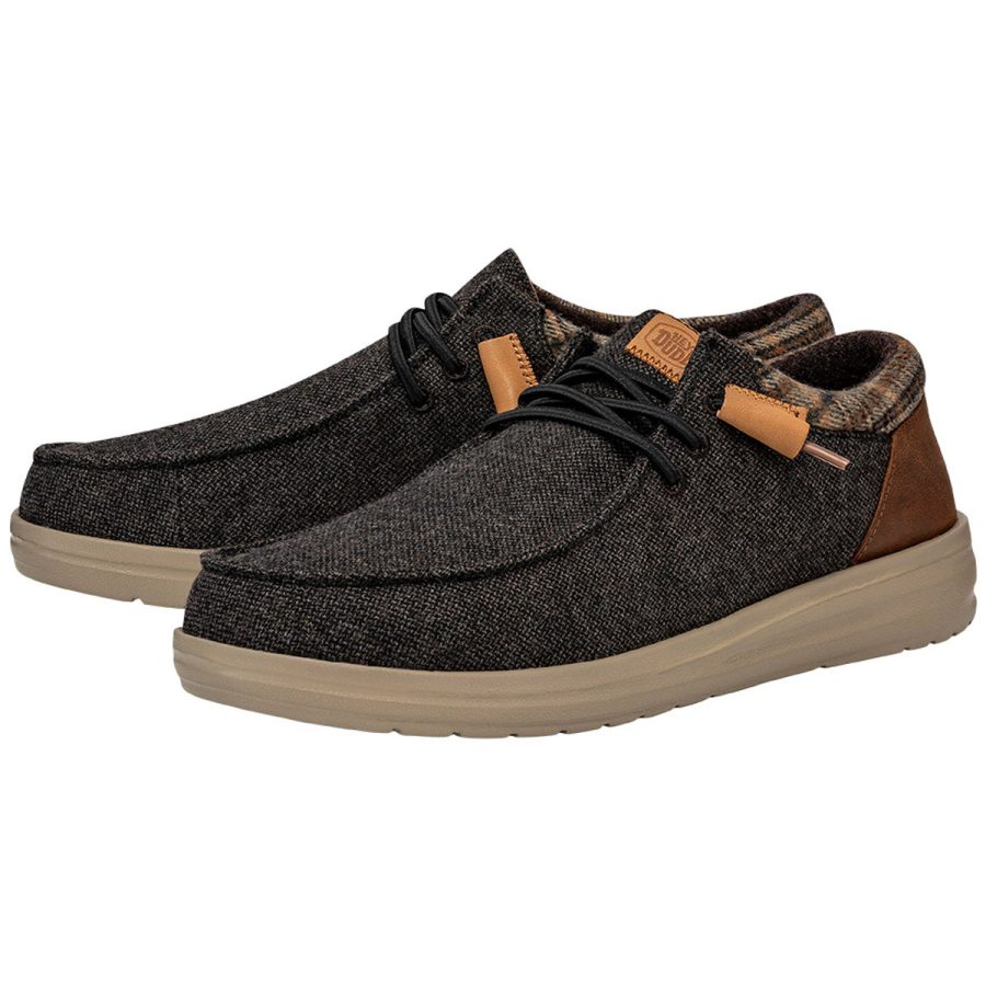 heydude uomo modello wally grip wool colore marrone