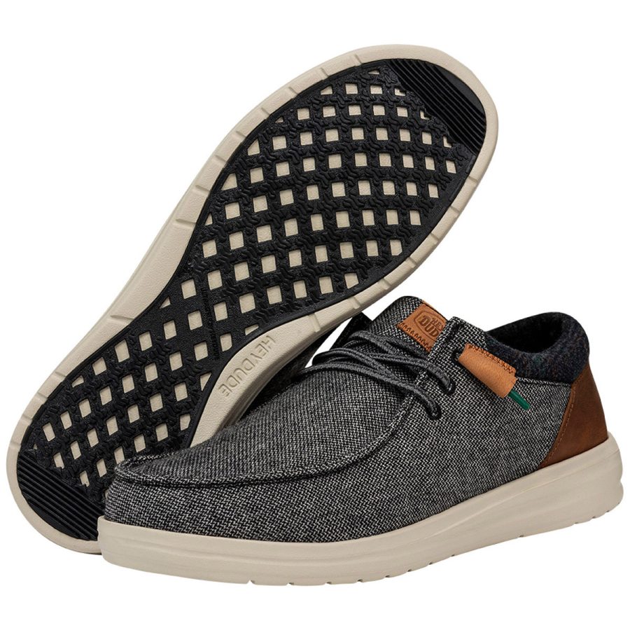 heydude uomo modello wally grip wool colore grigio
