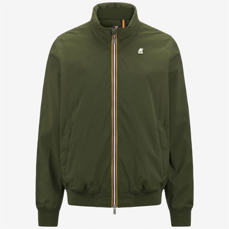 k way uomo amaury strech nylon jersey k2121pw h11 green cypress