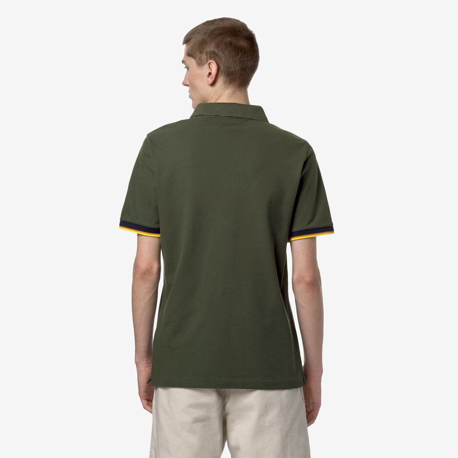 kway polo modello vincent k7121iw h11 green cypress