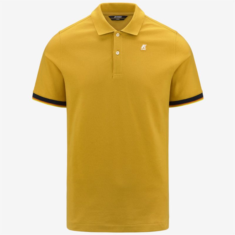 kway polo modello vincent k7121iw r08 yellow mimosa