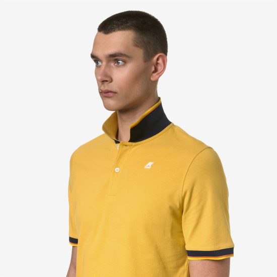 kway polo modello vincent k7121iw r08 yellow mimosa