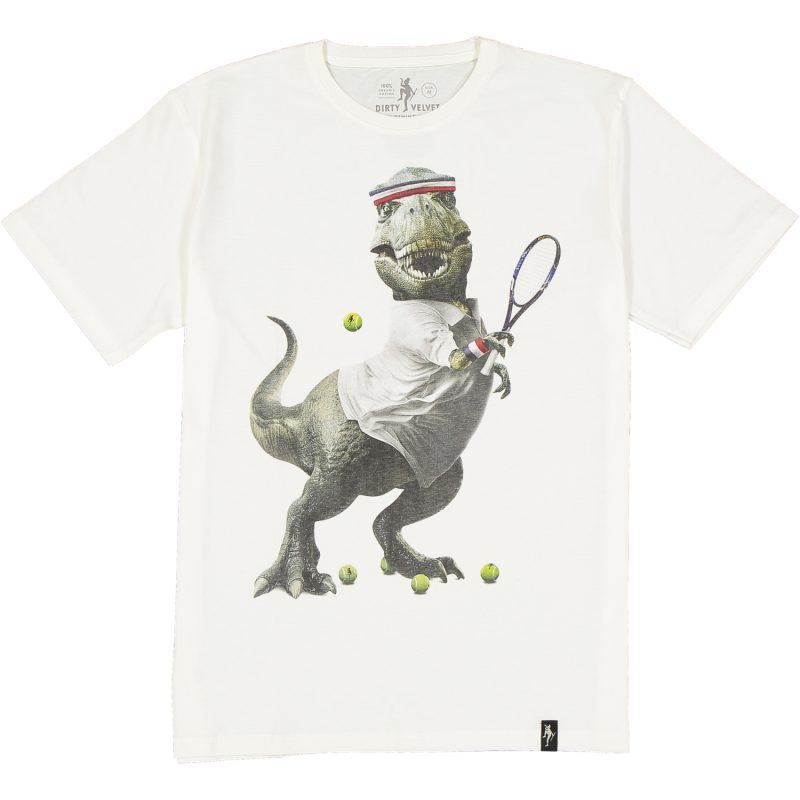dirty velvet maglietta mezzamanica tennisaurus rex