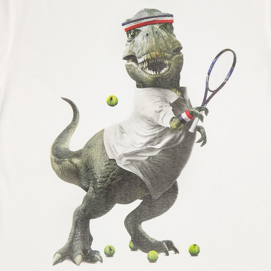 dirty velvet maglietta mezzamanica tennisaurus rex