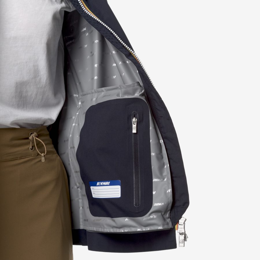 k-way donna modello marguerite stretch dot k89 blue depht