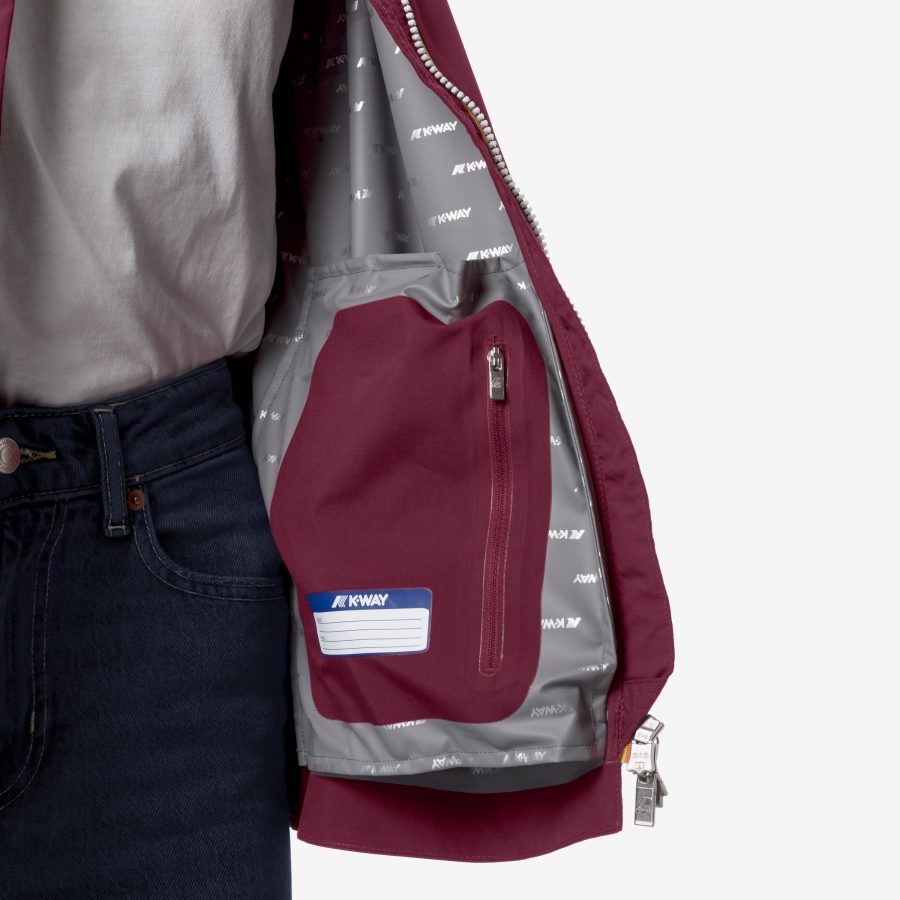 k-way donna modello marguerite stretch dot q13 red dk