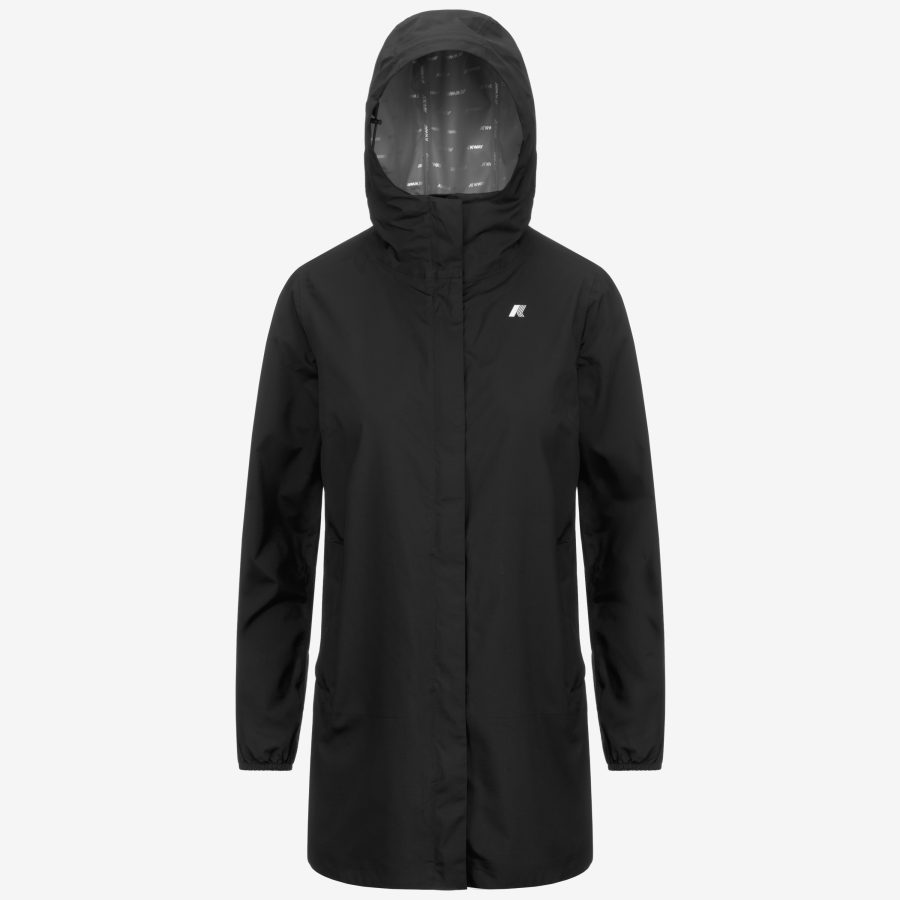 k-way donna modello sophie stretch-dot k5127nw usy black pure