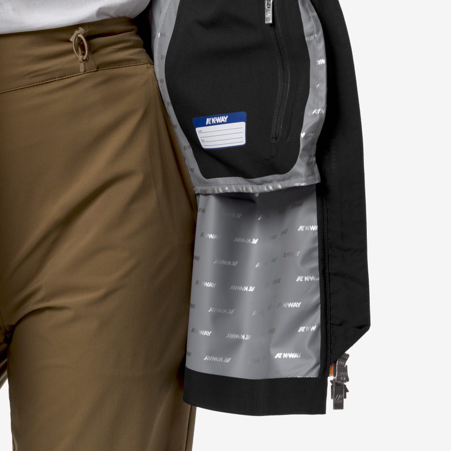 k-way donna modello sophie stretch-dot k5127nw usy black pure