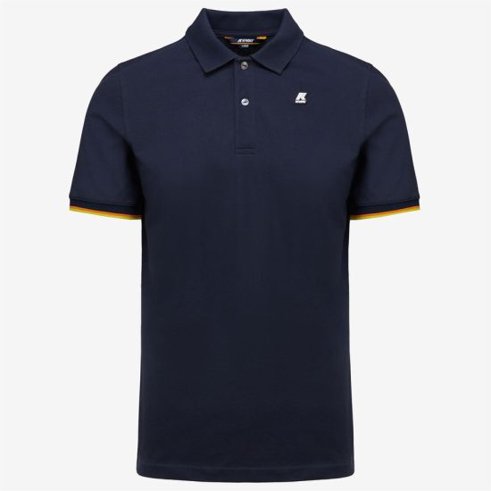 kway polo uomo modello vincent k7121iw k89 blue depht