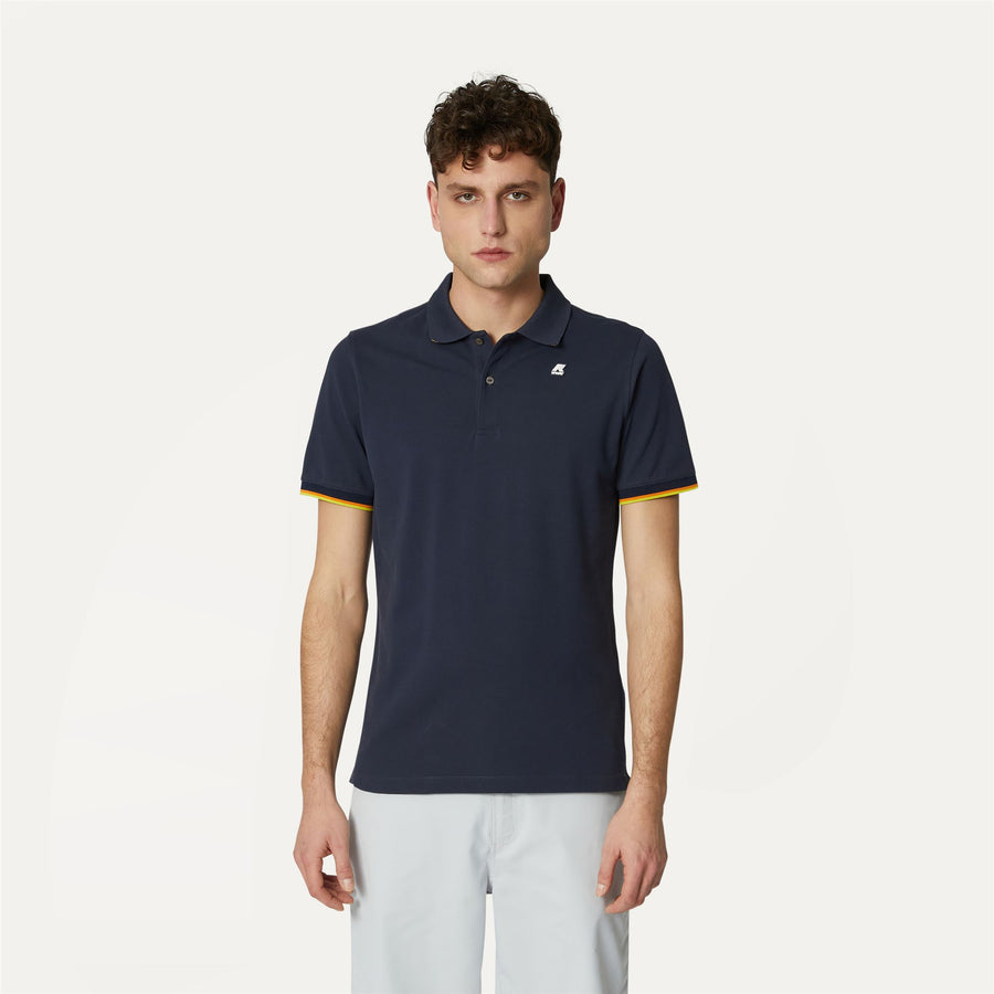 kway polo uomo modello vincent k7121iw k89 blue depht