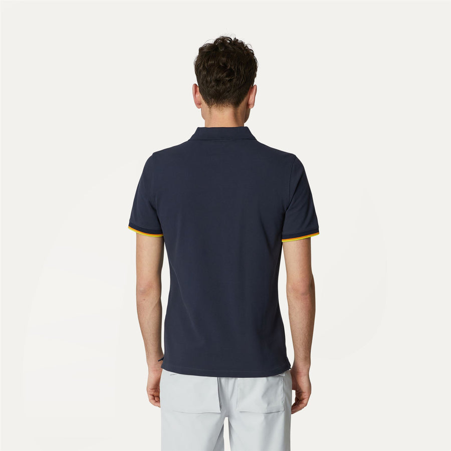 kway polo uomo modello vincent k7121iw k89 blue depht